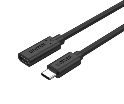 Unitek C14086BK USB3.2 USB-C Male to USB-C Female Extension Cable PD100W 50cm