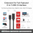 Unitek C14086BK USB3.2 USB-C Male to USB-C Female Extension Cable PD100W 50cm