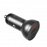 Baseus Digital Display Dual USB 24W Car Charger Black