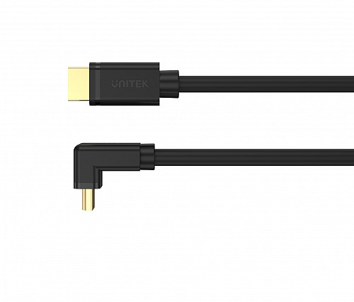 Unitek Y-C1008 HDMI Right Angle 4K/HDR Cable 270 Degrees 2m