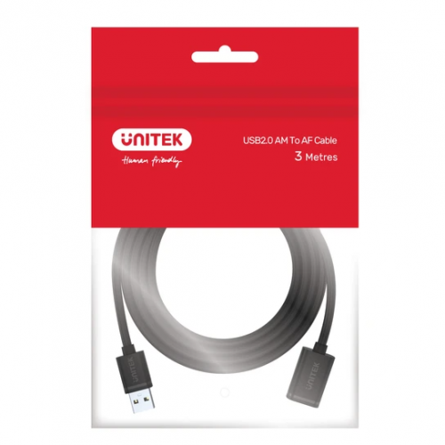 Unitek Y-C417GBK USB-A Male to USB-A Female Extension Cable 3m