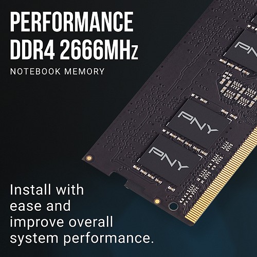 PNY SODIMM DDR4 2666MHz 1x8GB Notebook Memory RAM