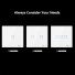 Sonoff T2EU3C-RF Smart Wall Touch Switch White (433MHz remote controller )