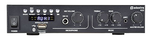 Adastra A22 Stereo Amplifier USB/FM/BT 2x25W@8ohm 953.422UK
