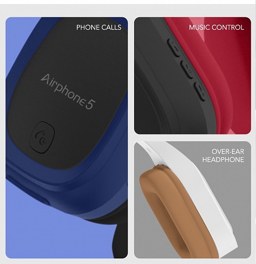 SonicGear Airphone 5 Bluetooth Headphones Blue