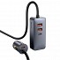 Baseus CCBT-A0G Multi Port USBA+USBC Car Charger with Extension Cord