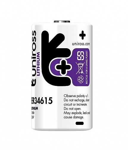Uniross ER34615-D 3.6V Lithium Battery