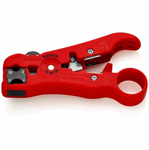 Knipex 166006SB Universal Wire Stripper Coax & Data
