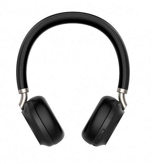 Yealink Headset Wireless Bluetooth NC with Retractablle Mic, B/T Dongle & Charging Stand BH72 Dual Teams Black