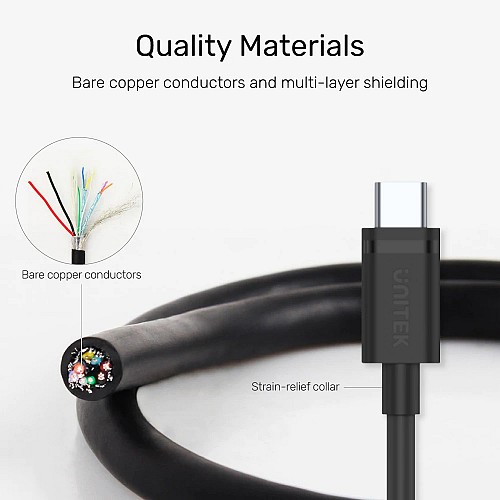 Unitek MC USB-C to USB-A 3.0 Cable 3.0m C14103BK-3M