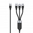Unitek MC 3in1 Braided USB-C/Lightning/Micro C14101BK-1.5M