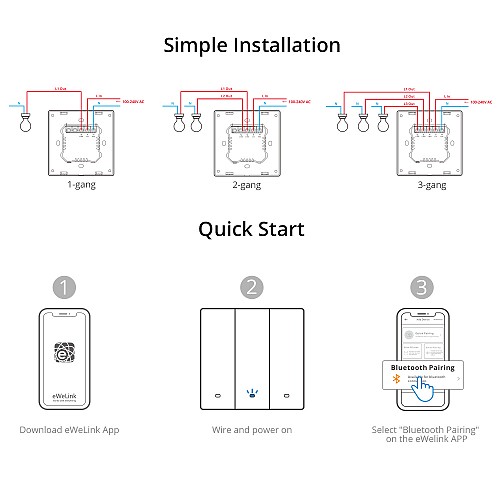 Sonoff M5 UK 3C WiFi Smart Wall Mechanical Switch