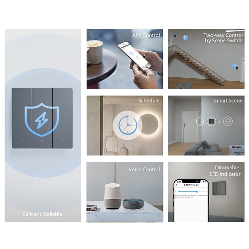 Sonoff M5 UK 3C WiFi Smart Wall Mechanical Switch