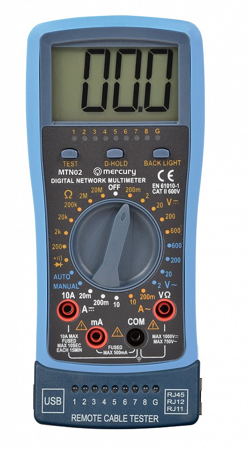 Mercury Pro Digital Multimeter Network/USB Tester 600.107UK