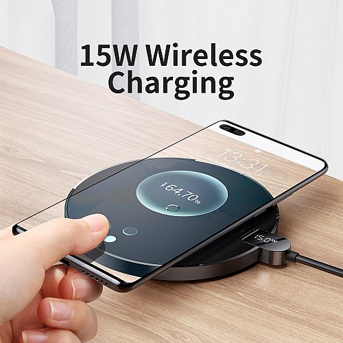 Baseus Digital LED Display Gen 2 Wireless Charger 15W Black