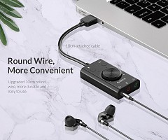 Orico Converter USB-A to Sound Card with Volume SC2