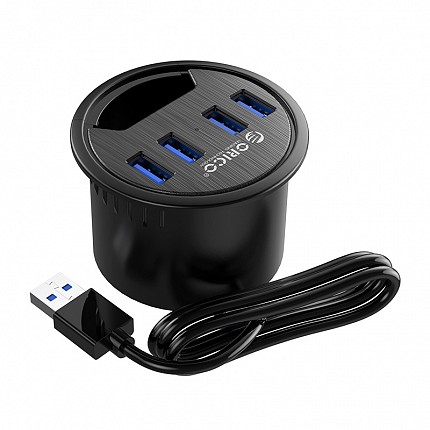 Orico USB-A Hub 4Port USB3.0 Desktop Mount DESK-4U