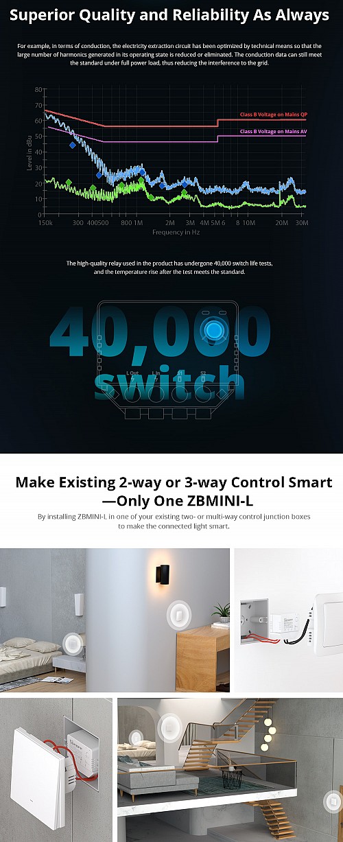 Sonoff ZBMINI-L Zigbee 3.0 Smart Switch