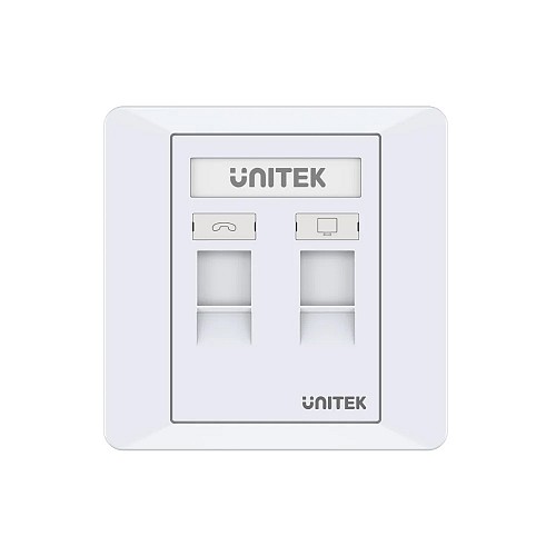 Unitek Network Dual Port Wall Plate T013A