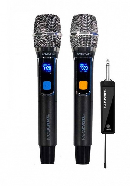 SonicGear WM 3300 UL DUAL 2 Wireless Microphones with receiver