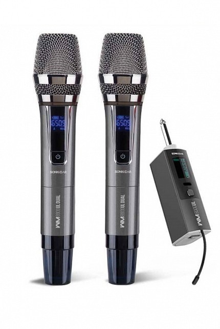SonicGear WM 8800 UL DUAL 2 Wireless Microphones with receiver