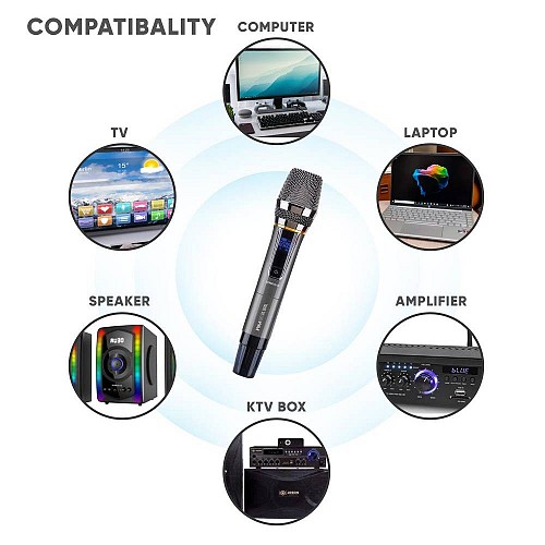 SonicGear WM 8800 UL DUAL 2 Wireless Microphones with receiver