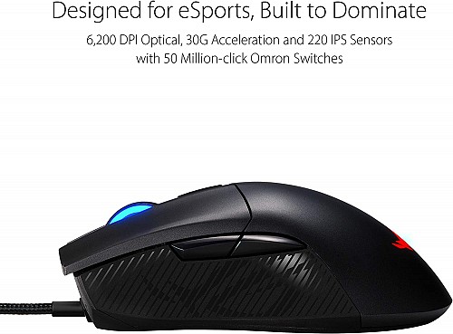 ASUS Gaming Mouse Wired RGB ROG Gladius II CORE