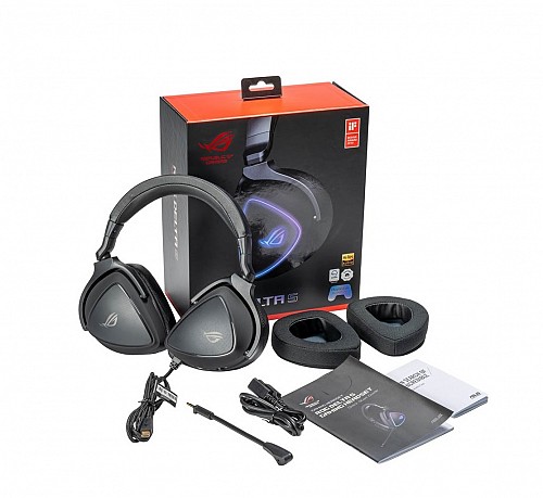 ASUS Gaming Headset USB-C Noise Cancelling Mic RGB ROG Delta S
