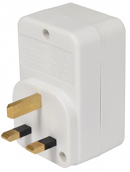 Mercury Plug Through UK Charger USB-C & USB-A 13A 429.691UK