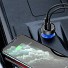 Baseus Digital Display Dual USB Car Charger 63W