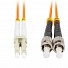 Lanberg Fiber Patch Cord ST/UPC-LC/UPC MM 50/125 Duplex OM2 LSZH 1.0m