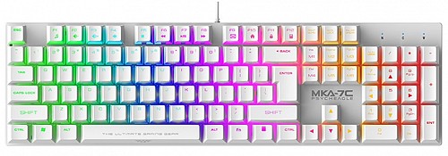 Armaggeddon MKA-7C White Mechanical Gaming Keyboard 104 Blue Keys