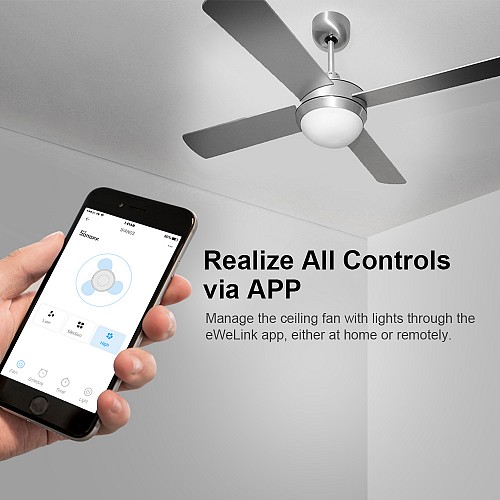 Sonoff WiFi Smart Ceiling Fan-Light Controller IFAN04 3A