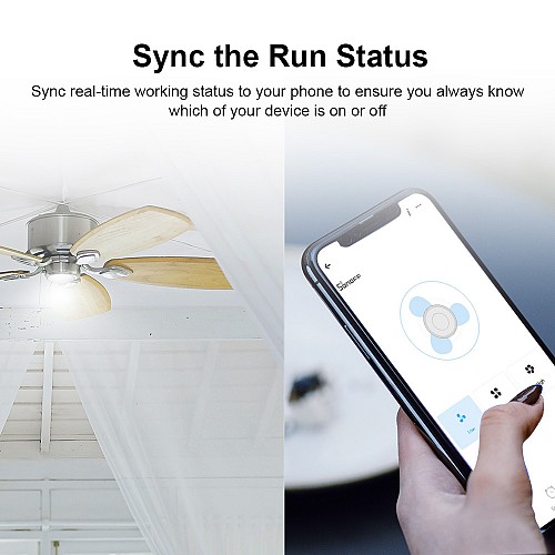 Sonoff WiFi Smart Ceiling Fan-Light Controller IFAN04 3A