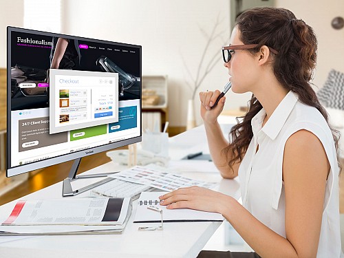 Viewsonic Monitor VX 24 Full-HD IPS 100Hz Frameless Stylish Design Speakers VX2476-Smh