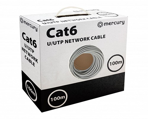 Mercury Cat6 UTP CU Ethernet Cable 100m 808.030UK