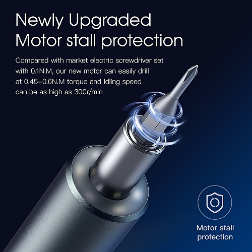 Noyafa Screwdriver Pen Cordless Electric Precision Tool with 24 Magnetic Bits and LED NF-N30