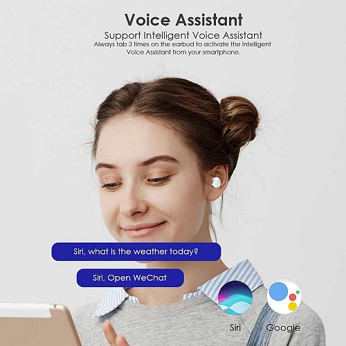 SonicGear HYPERBASS TWS 7 Dual Driver Sweatproof Earphones White