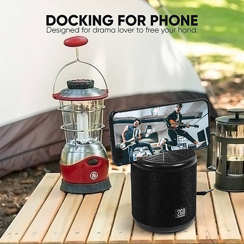 SonicGear AudioBox 2GO-Dock100 Portable BT/FM Speaker with Dock Black