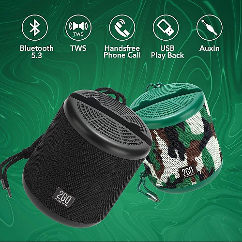 SonicGear AudioBox 2GO-Dock100 Portable BT/FM Speaker with Dock Black