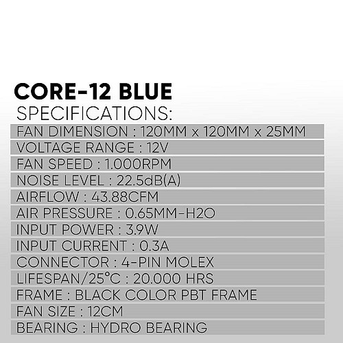 Armaggeddon CORE-12 Red Fan