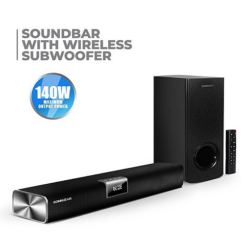 SonicGear SONICBAR 5300BT 140W Soundbar with Wireless SubWoofer BT & HDMI