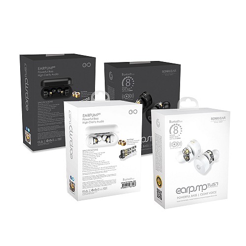 SonicGear HYPERBASS TWS 7 Dual Driver Sweatproof Earphones Black