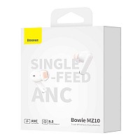 Baseus Headphones In Ear TWS ANC MZ10 White