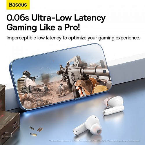 Baseus Headphones In Ear TWS ANC MZ10 White