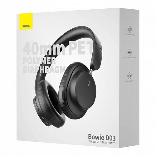 Baseus Wireless Headphones Bowie D03 Black