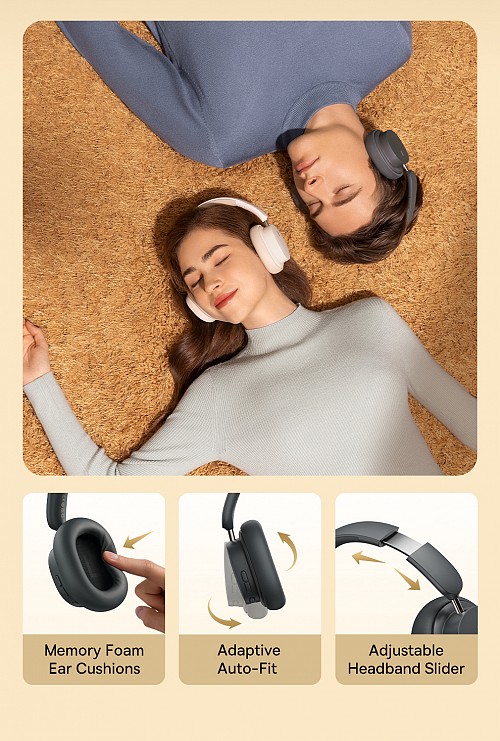 Baseus Wireless Headphones Bowie D05  Grey
