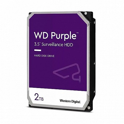 Western Digital PURPLE 3.5 DVR HDD 2TB 64MB WD23PURZ