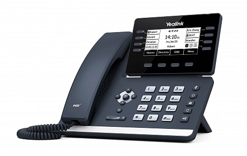 Yealink IP Phone Desktop PoE 3.7 Gigabit, USB, Expansion, Bluetooth & Wi-Fi T53W