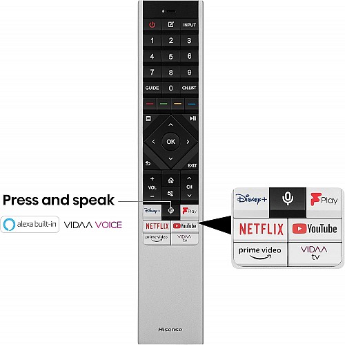 Hisense75U8KQ  75 4K Smart QLED MINI LED 120hz TV
